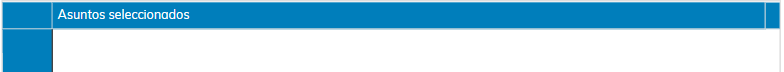 3. Asuntos seleccionados