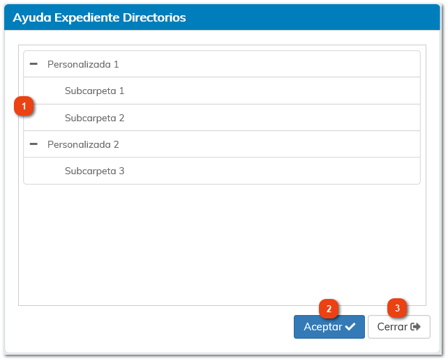 Ayuda Expediente Directorios