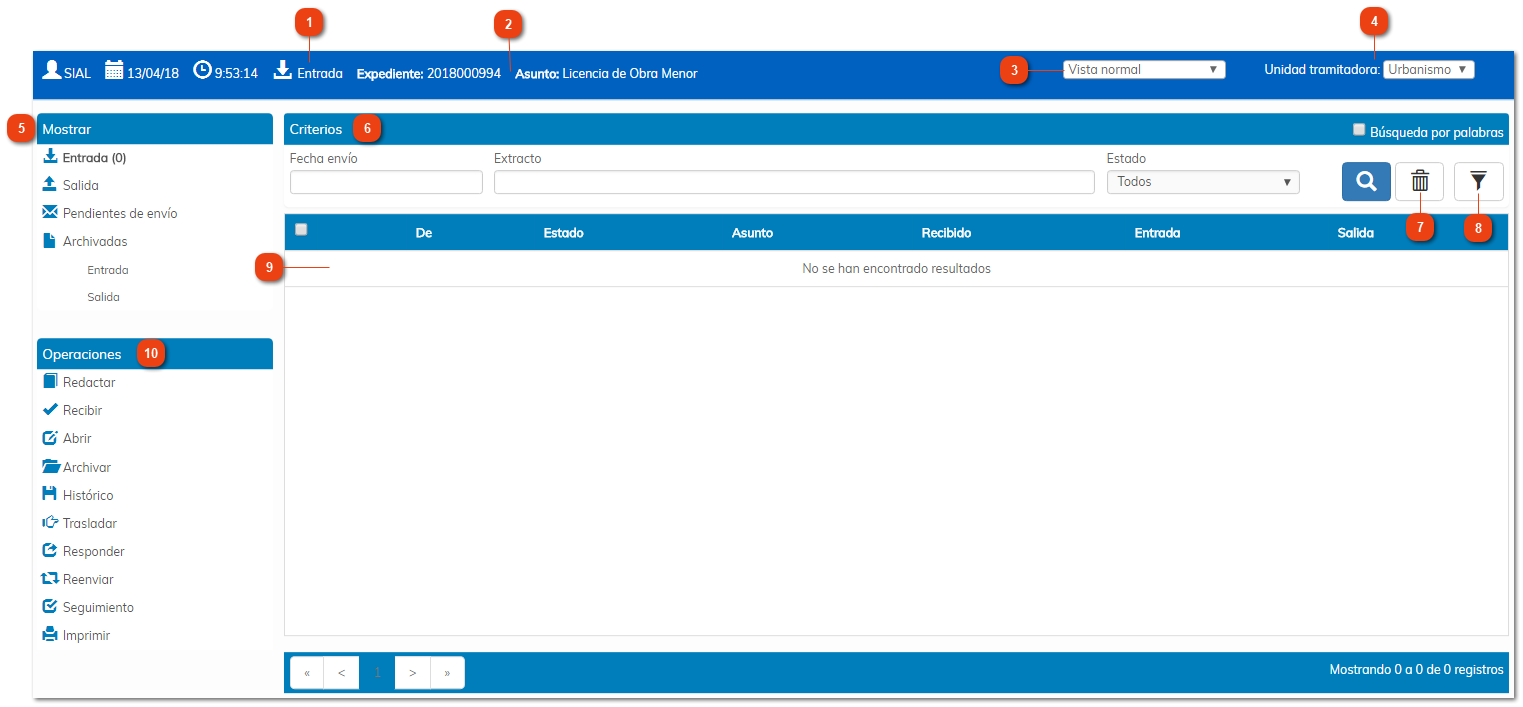 2.3.5. Bandeja de Comunicaciones Interdepartamentales