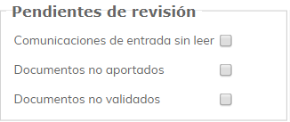 2. Pendientes de revisión