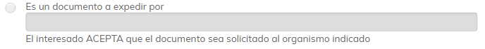4. Es un documento a expedir por
