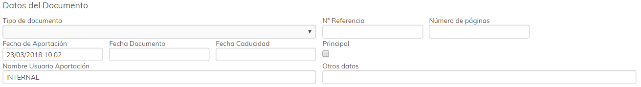 2. Datos del Documento