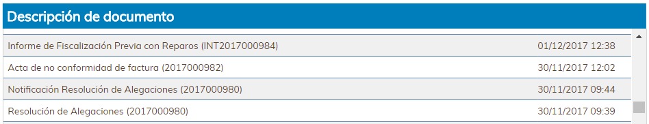 4. Rejilla de documentos