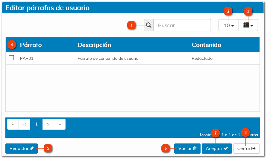 Editar Párrafo de Usuario