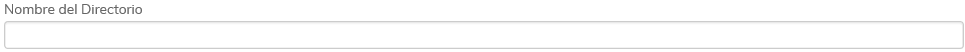 3. Nombre del Directorio