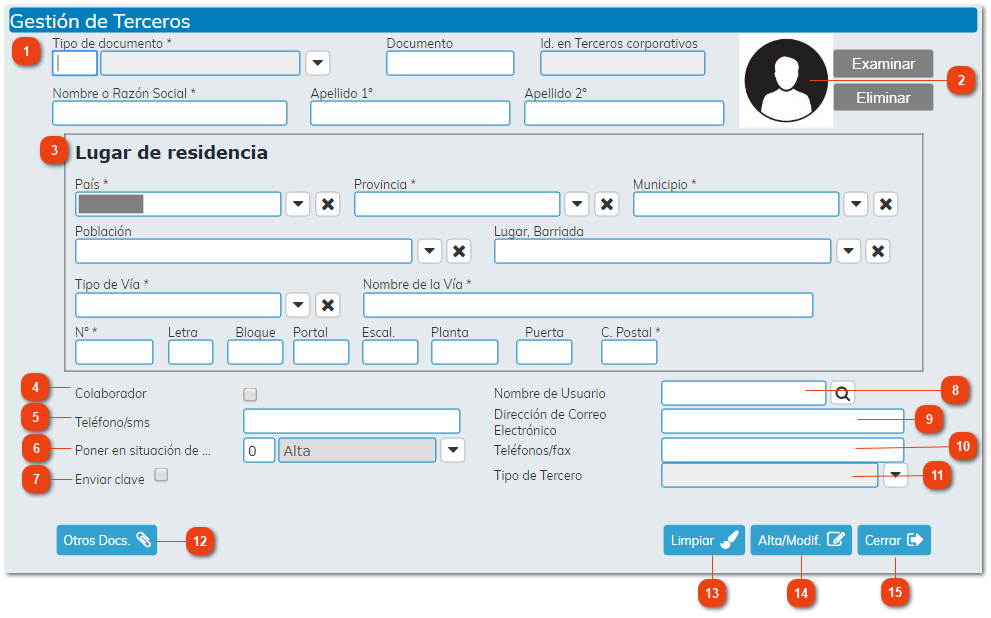 2.2.6.1.1. Gestión de Terceros