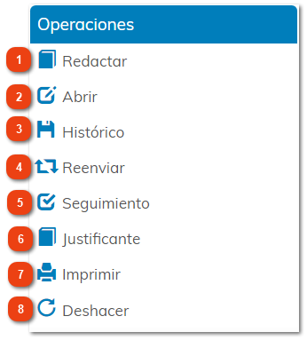2.3.5.4. Operaciones de la bandeja Archivadas