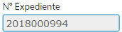2. Número de Expediente